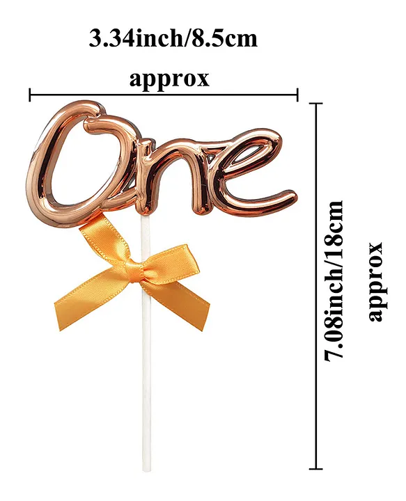 Buy AMFIN One Cake Topper for 1st Birthday , Anniversary Cake