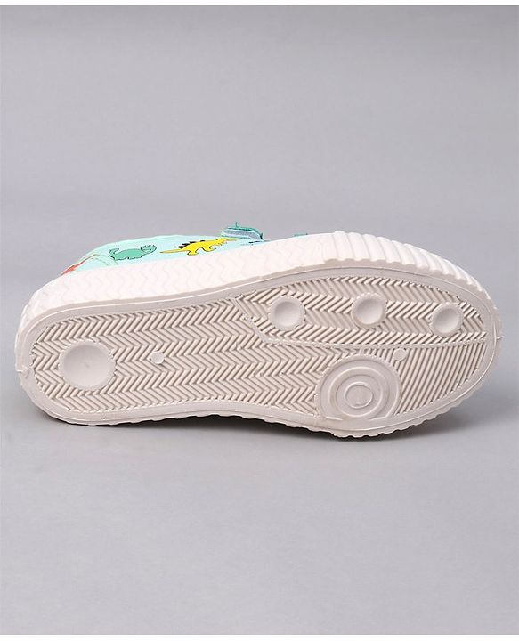 Cute Walk by Babyhug Velcro Closure Dino Printed Casual Shoes - Green