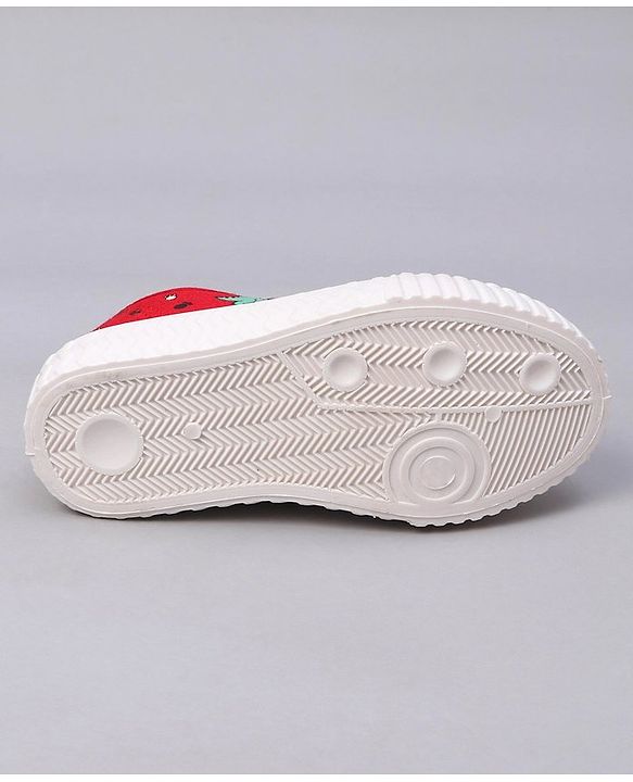 Cute Walk by Babyhug Slip On Dino Printed Casual Shoes - Red