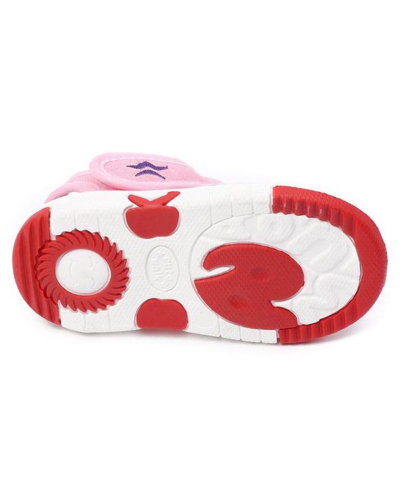 Cute Walk by Babyhug Velcro Closure Sandals Puppy Patch - Pink