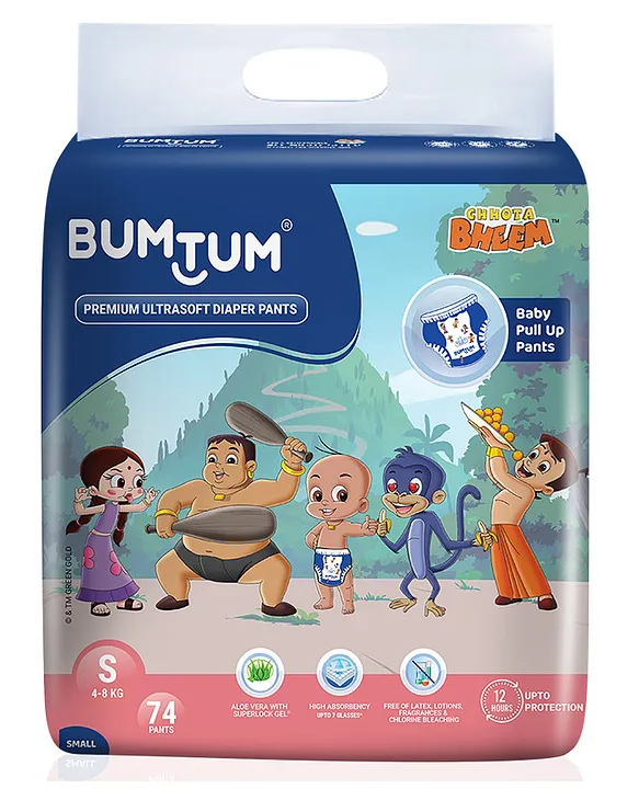 For Kids Nonwoven Large Bum Tum Chhota Bheem Diaper Pants at Rs 470/packet  in Lucknow