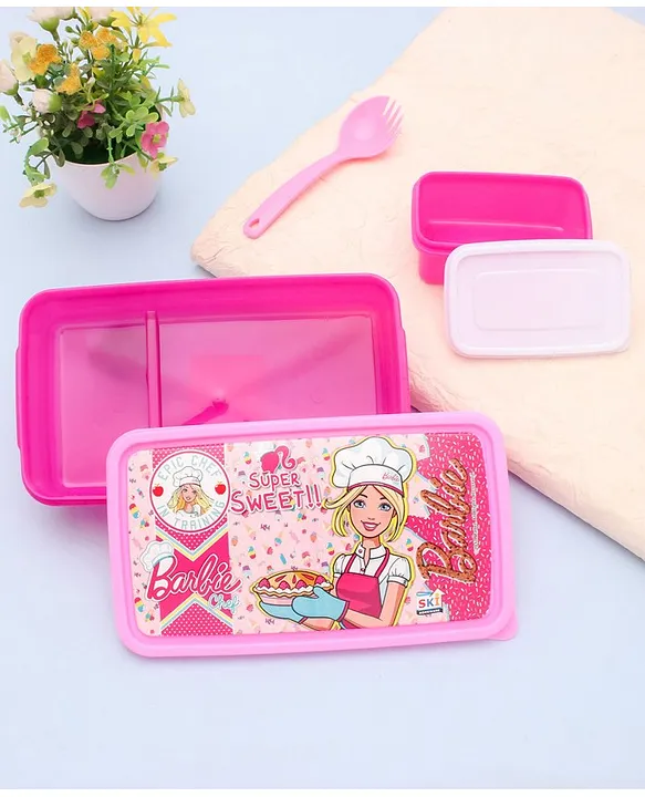 Pink print Barbie Kids Lunch Bag