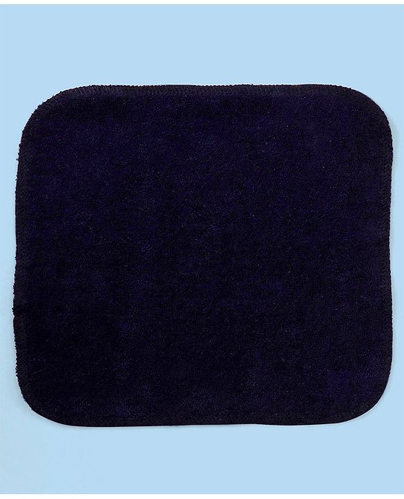 Babyhug Knitted Terry Wash Cloth Pack of 6 Swirls Print - Navy & White