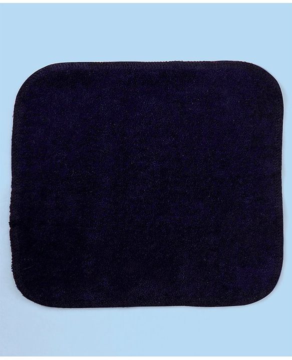 Babyhug Knitted Terry Wash Cloth Pack of 6 Swirls Print - Navy & White
