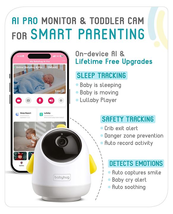 Babyhug AI Pro Monitor - Blue