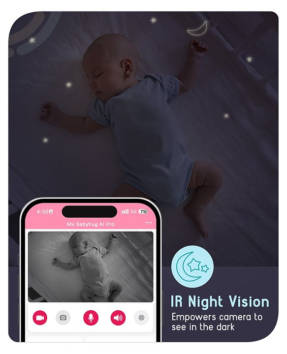 Babyhug AI Pro Monitor - Blue