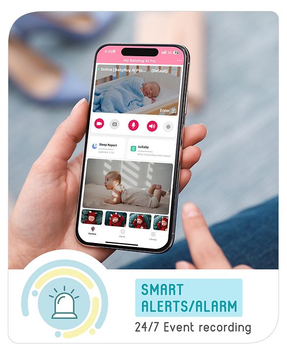 Babyhug AI Pro Monitor - Blue