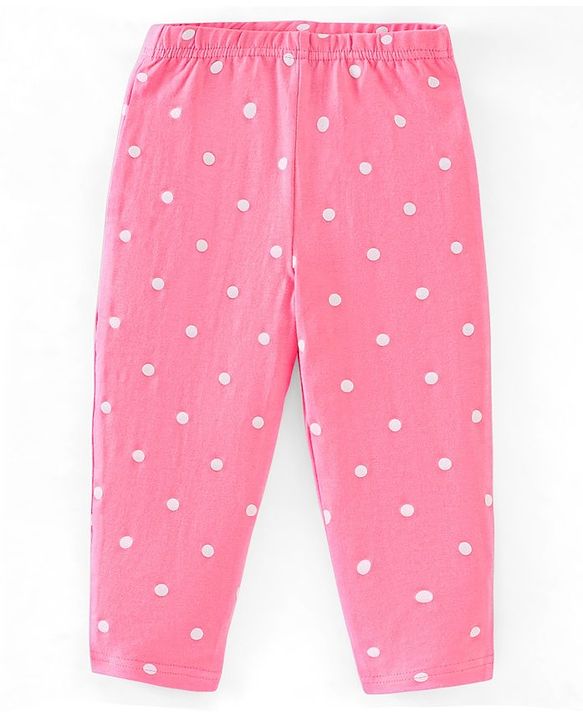 Babyhug 100% Cotton Knit Sleeveless Striped Top and Leggings Set Bunny Print - Blue & Pink