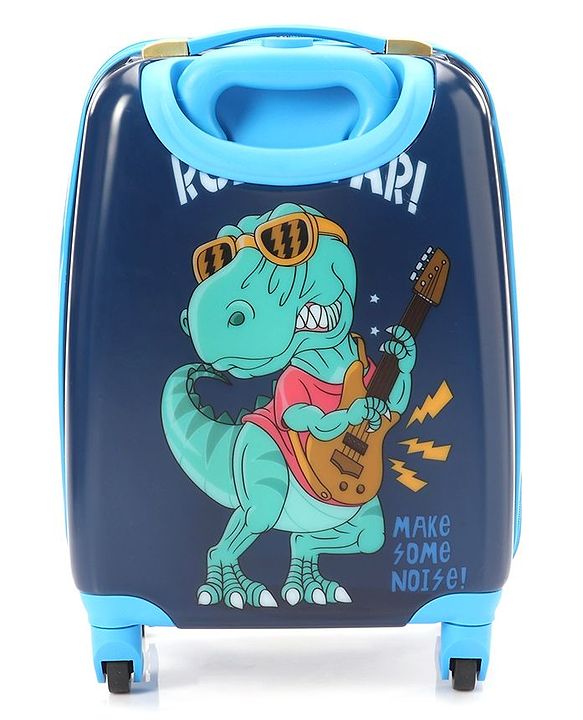 Babyhug Rock Star Kids Small 1 Day Trip  Trolley Bag Dino Print - 18 Inches
