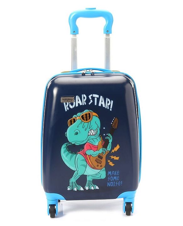 Babyhug Rock Star Kids Small 1 Day Trip  Trolley Bag Dino Print - 18 Inches