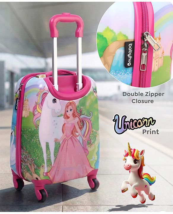 Babyhug Rock Star Kids Small 1 Day Trip  Trolley Bag Dino Print - 18 Inches