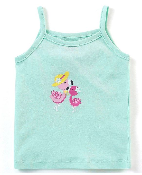 Babyhug 100% Cotton Antibacterial Finish Slips Flamingo & Floral Print Pack of 3 - Pink Yellow & Blue