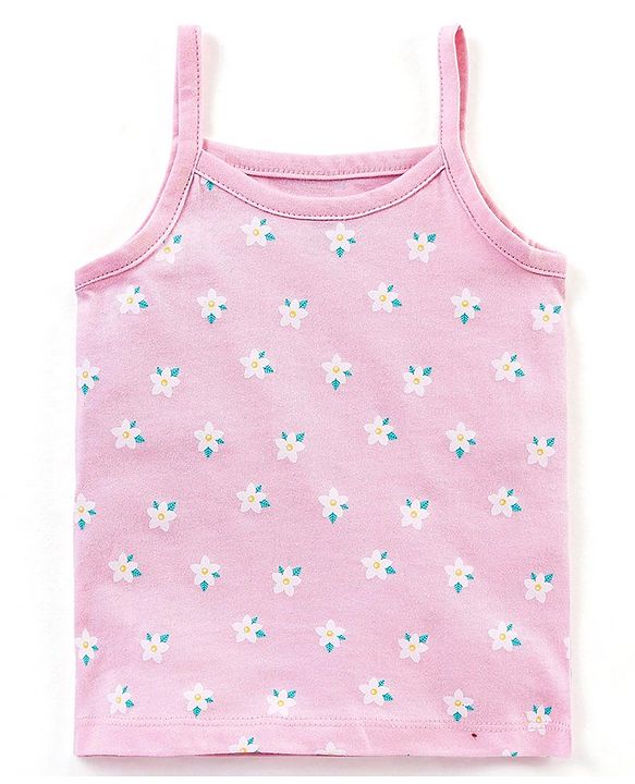 Babyhug 100% Cotton Antibacterial Finish Slips Flamingo & Floral Print Pack of 3 - Pink Yellow & Blue