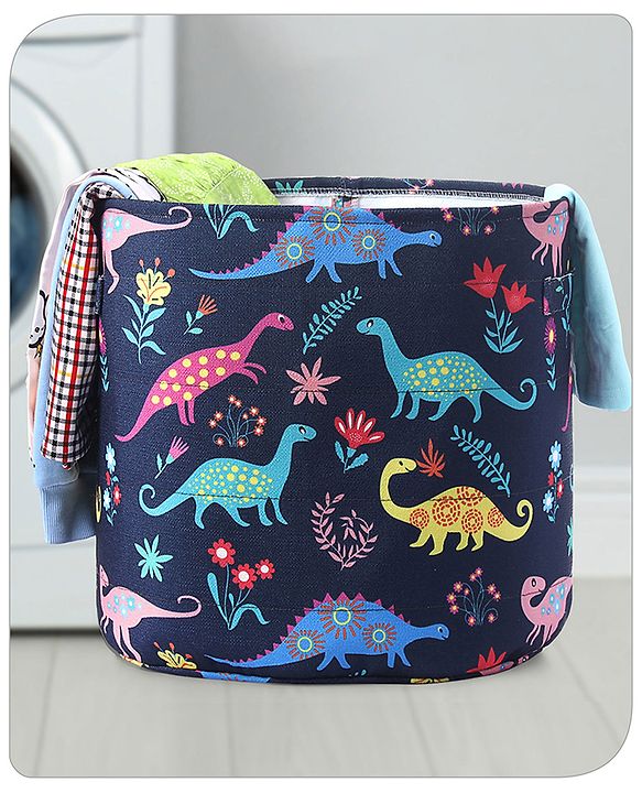 Babyhug Canvas Storage Bag Jungle Print- White