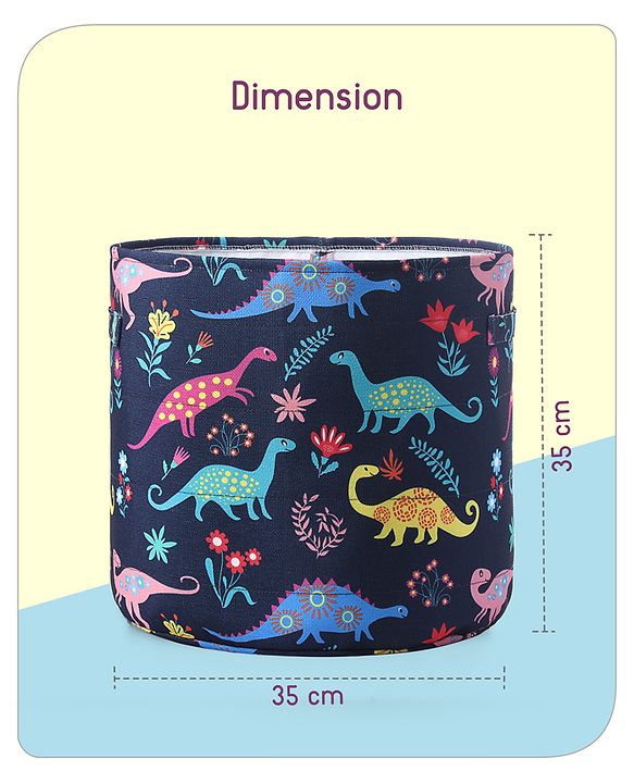 Babyhug Canvas Storage Bag Jungle Print- White