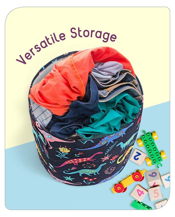 Babyhug Canvas Storage Bag Jungle Print- White