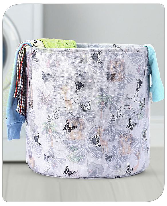 Babyhug Canvas Storage Bag Jungle Print- White