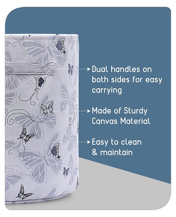 Babyhug Canvas Storage Bag Jungle Print- White