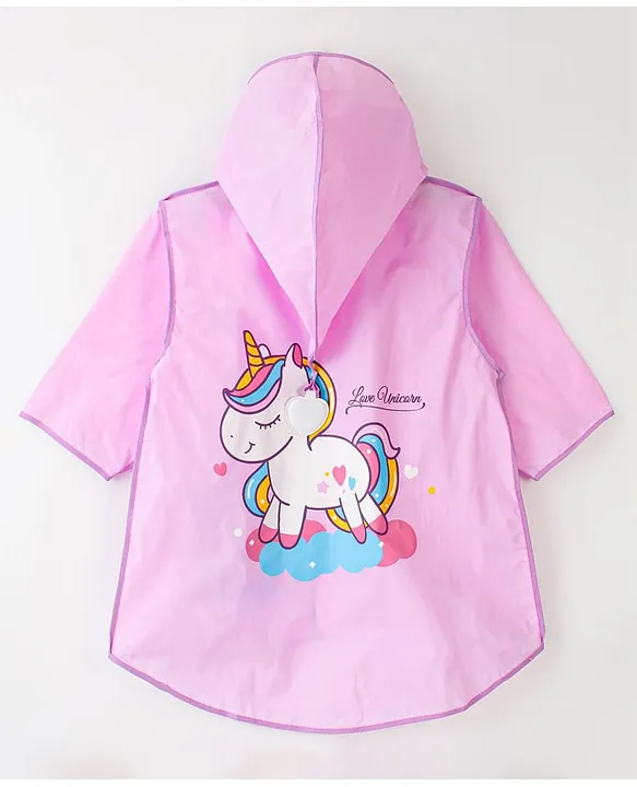 Pink unicorn clearance raincoat