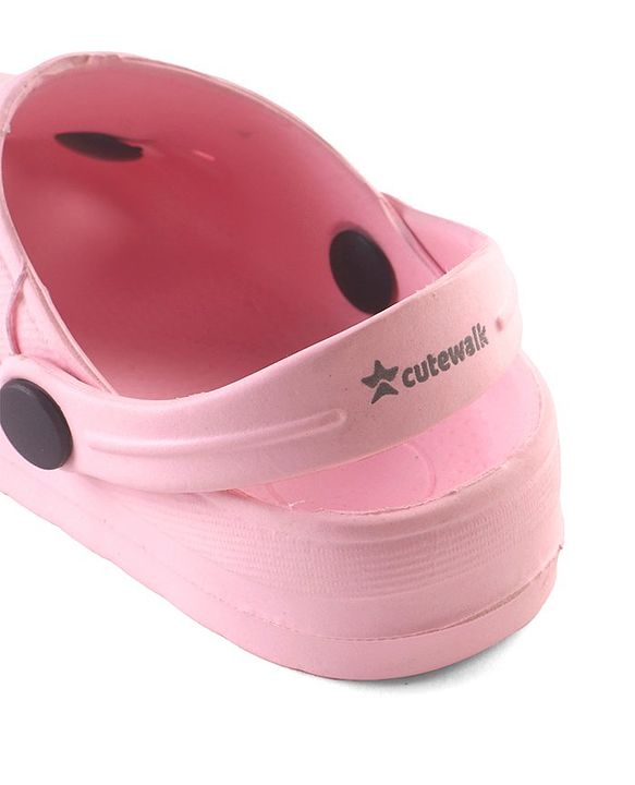 Cute Walk by Babyhug Clogs with Back Strap Watermelon Patch - Pink