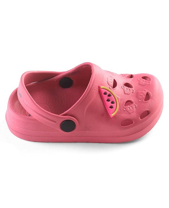 Cute Walk by Babyhug Clogs with Back Strap Watermelon Patch - Fuchsia