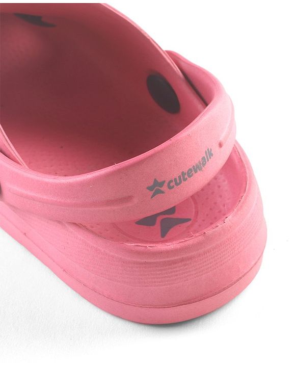 Cute Walk by Babyhug Clogs with Back Strap Watermelon Patch - Fuchsia