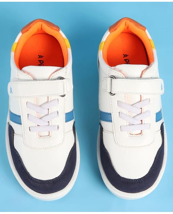 Pine Kids Velcro Closure Casual Shoes  - White