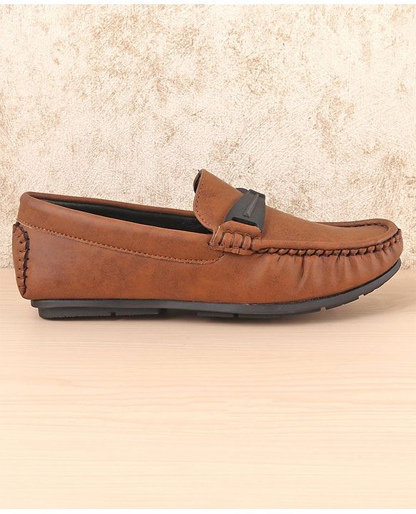 Pine Kids Slip On Formal Loafers - Brown