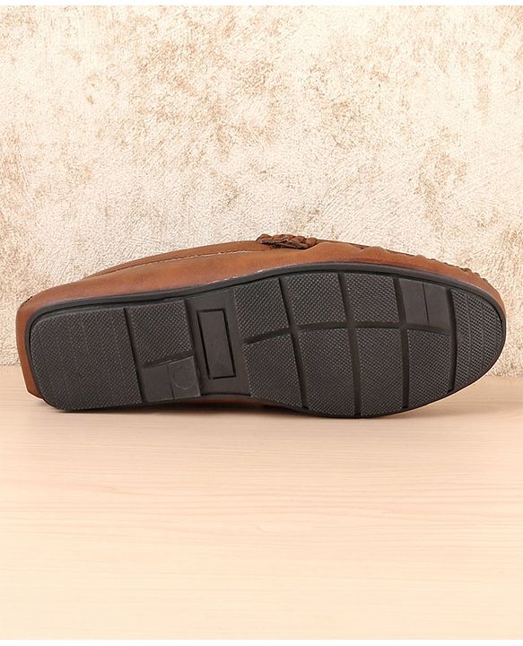Pine Kids Slip On Formal Loafers - Brown