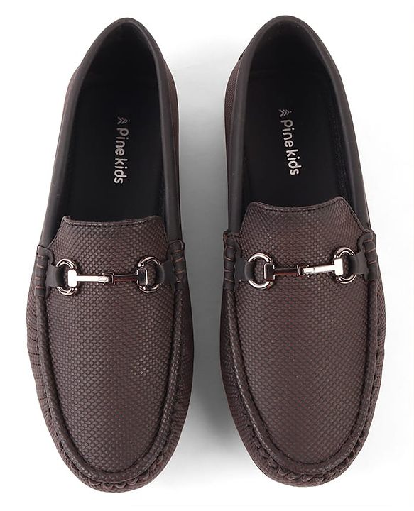Pine Kids Slip On Formal Shoes - Brown