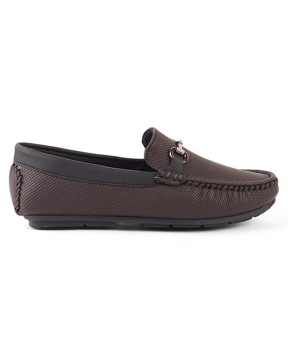 Pine Kids Slip On Formal Shoes - Brown