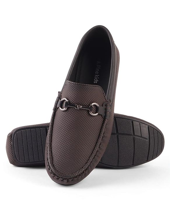 Pine Kids Slip On Formal Shoes - Brown