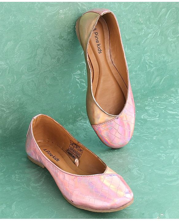 Pine Kids Slip On Textured Bellies - Pink
