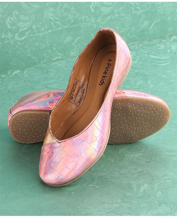 Pine Kids Slip On Textured Bellies - Pink