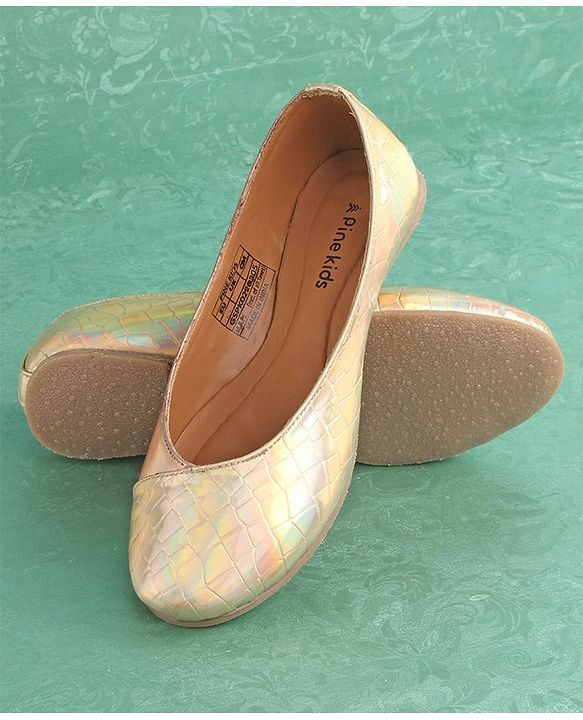 Pine Kids Slip On Textured Bellies - Golden
