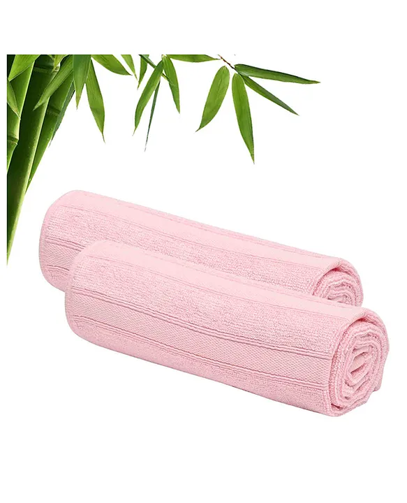 Buy The Better Home Bamboo Hand Towels Pack of 2 Pink for Both 3