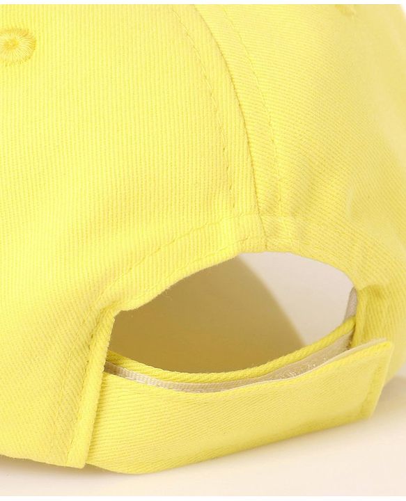 Babyhug Cotton Peppa Pig Print Summer Cap Yellow - Diameter 57 cm