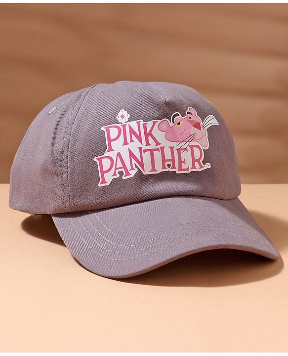 Babyhug Cotton  Pink Panther By Babyhug Print Summer Cap Blue - Diameter 56 cm