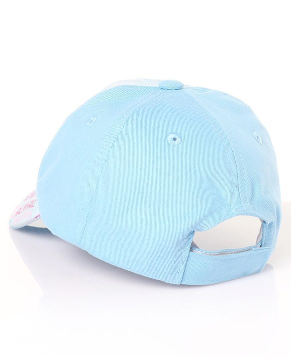 Disney By Babyhug Cotton Cindrella Print Summer Cap Blue - Diameter 56  cm