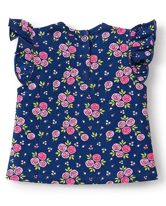 Babyhug Tops and Skirts Girl Half sleeves Back-Buttons