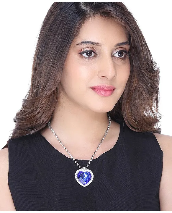Titanic Heart of the Ocean Necklace, AILUOR Silver India | Ubuy
