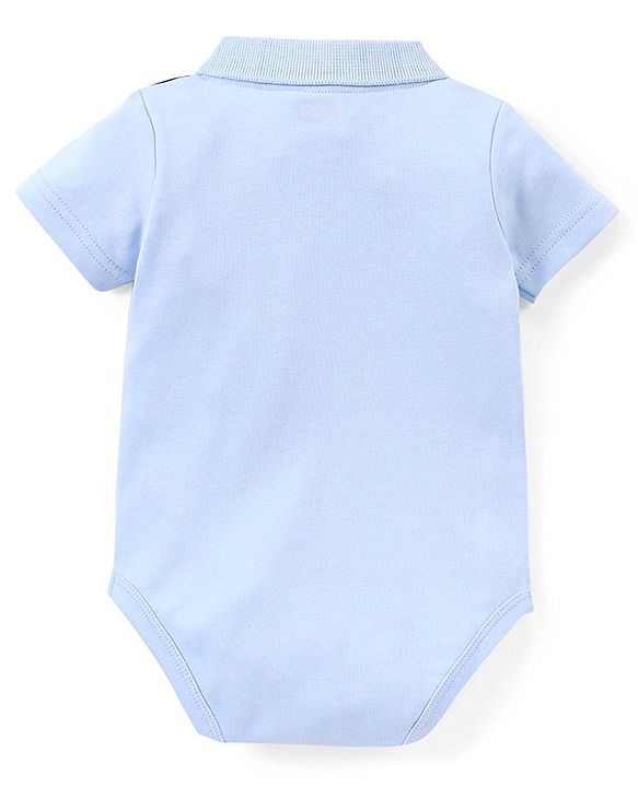 Babyhug 100% Cotton Half Sleeves Onesies with Shorts & Bow Tie - Navy Blue