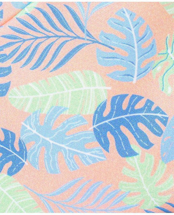 Babyhug Short Length Swimming Trunk Leaves Print - Blue