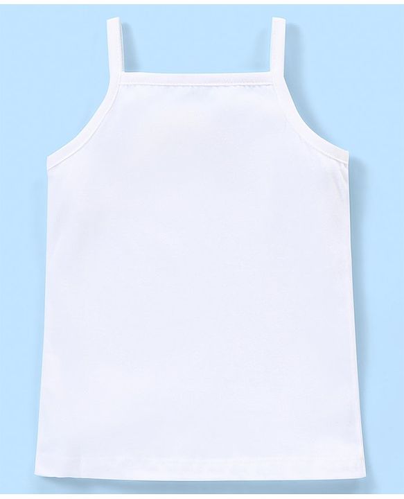 Babyhug 100% Cotton Slip Solid Pack of 3- White