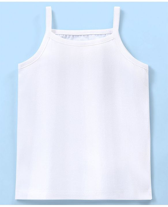 Babyhug 100% Cotton Slip Solid Pack of 3- White