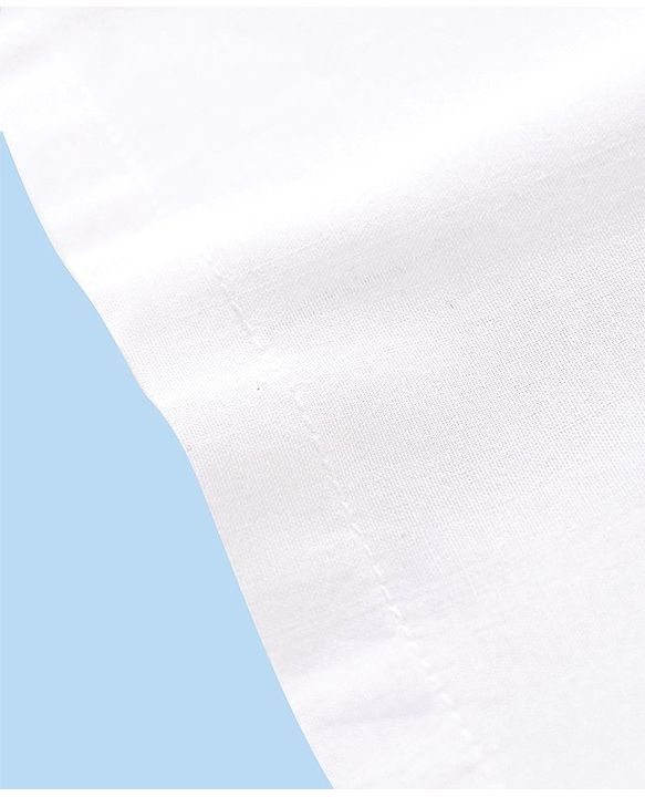Babyhug 100% Cotton Sleeveless Jhabla with Back Knot Pack of 3 - White