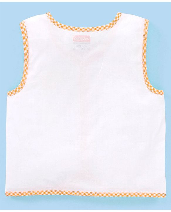 Babyhug 100% Cotton Front Open Jhablas Wild Animal Print Pack of 5 - White