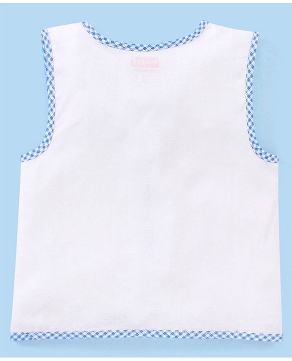Babyhug 100% Cotton Front Open Jhablas Wild Animal Print Pack of 5 - White