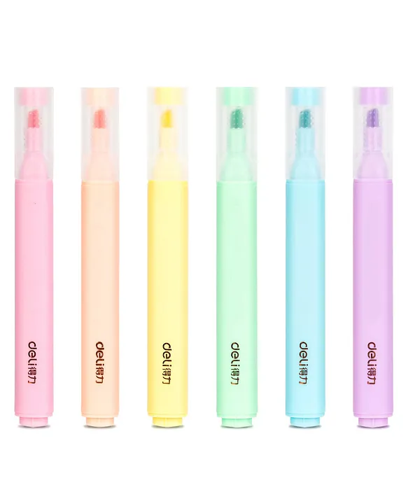 Set of 6 Pastel Highlighters 