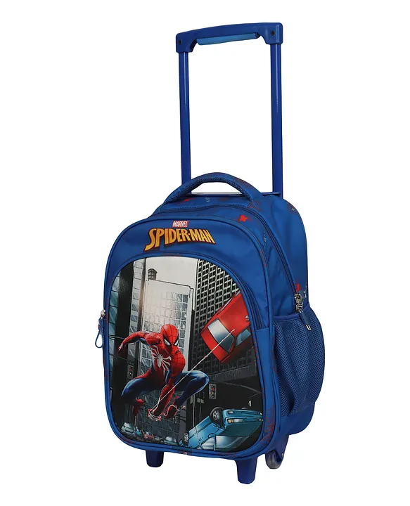 Novex Marvel Original Spider Man Kids Backpack Trolley with 2 Wheel Kids  School Bag Blue 18 Inch Online in India, Buy at Best Price from   - 13183678